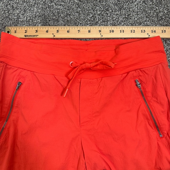 Athleta Trekkie North Jogger Pants Woman’s 8T Orange Flame Drawstring Pockets - Picture 11 of 13